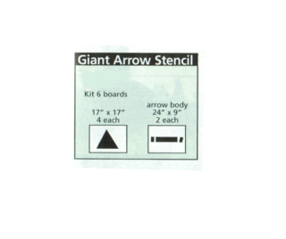 Giant Arrow Stencil