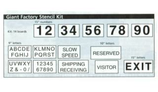 Giant Factory Stencil