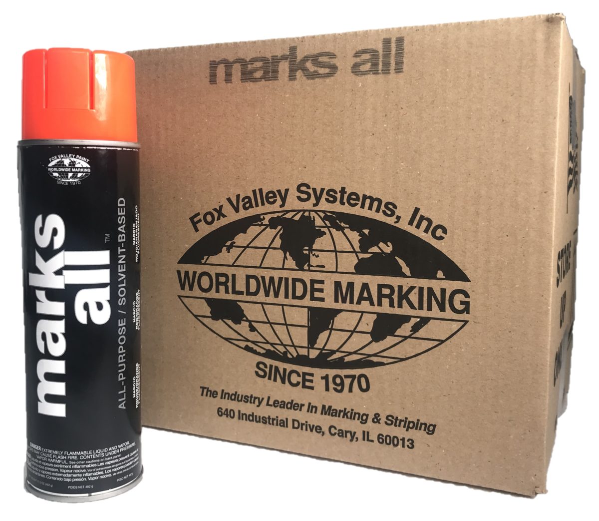 Fox Valley Marks All Paint - Red/Orange Fluorescent