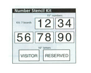Number Stencil Kit