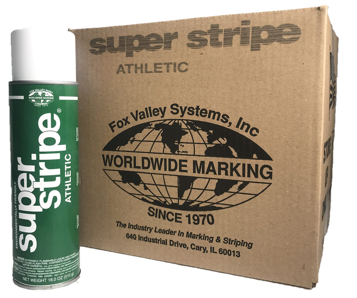 Fox Valley Super Stripe Athletic Paint - White